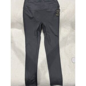 Women's Faux Leather Leggings In Size M Gray NWT By DG2 H21